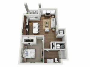 Floor Plan 1A | Seasons at Orchard Hills | Apartments in Oak Creek, WI