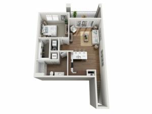 Floor Plan 1J | Seasons at Orchard Hills | Apartments in Oak Creek, WI