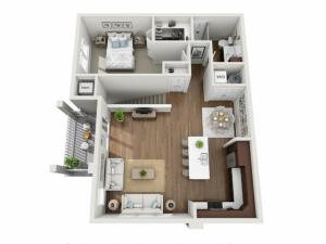 Floor Plan 1G | Seasons at Orchard Hills | Apartments in Oak Creek, WI