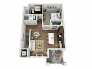 Floor Plan 1E | Seasons at Orchard Hills | Apartments in Oak Creek, WI