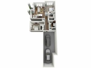 Floor Plan 2A | Seasons at Orchard Hills | Apartments in Oak Creek, WI