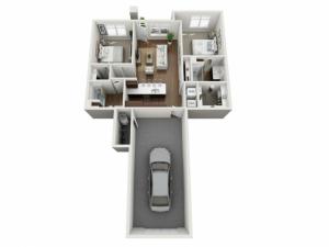 Floor Plan 2H | Seasons at Orchard Hills | Apartments in Oak Creek, WI