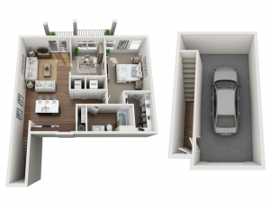 Floor Plan 1K | Seasons at Orchard Hills | Apartments in Oak Creek, WI