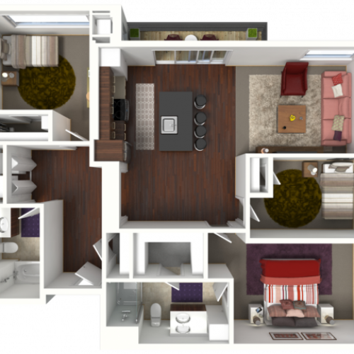 Floor Plan F1 | 50Twenty | Apartments in Madison, WI