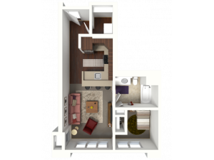 Floor Plan A1 | 50Twenty | Apartments in Madison, WI