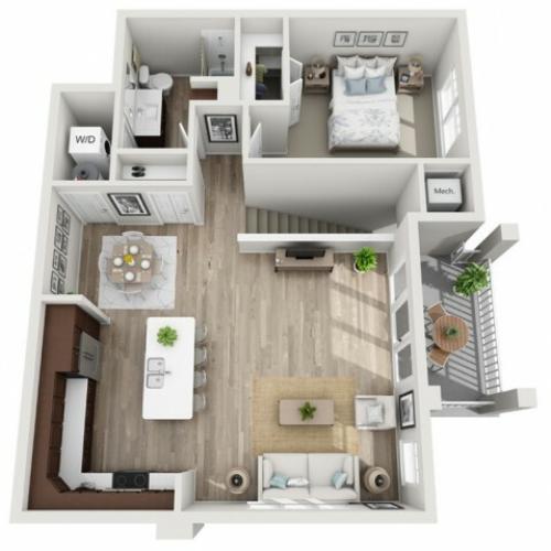 Floor Plan 1F | Seasons at Randall Road | Apartments in West Dundee, IL