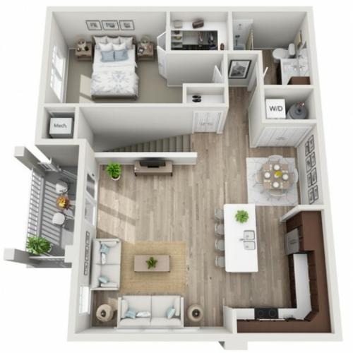 Floor Plan 1G | Seasons at Randall Road | Apartments in West Dundee, IL