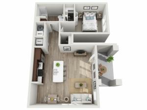 Floor Plan 1B | Seasons at Randall Road | Apartments in West Dundee, IL