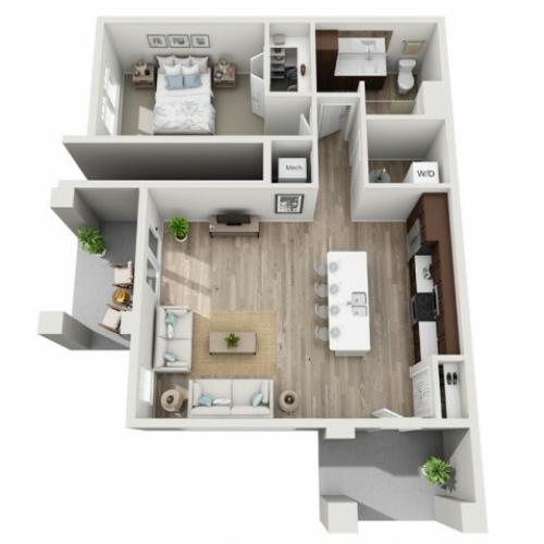 Floor Plan 1D | Seasons at Randall Road | Apartments in West Dundee, IL