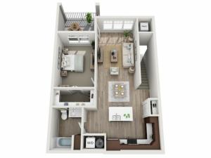Floor Plan 1E | Seasons at Randall Road | Apartments in West Dundee, IL