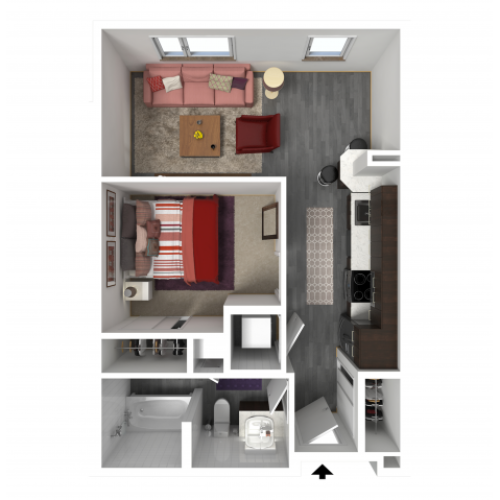 Floor Plan A1 | Forte at 84 South | Apartments in Greenfield, WI