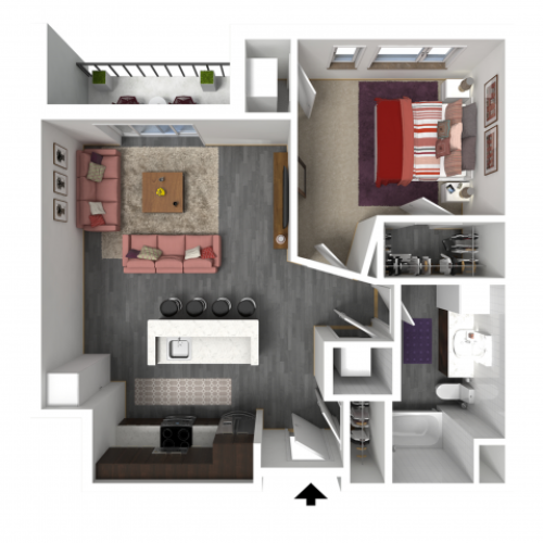 Floor Plan B3 | Forte at 84 South | Apartments in Greenfield, WI