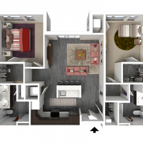 Floor Plan D1 | Forte at 84 South | Apartments in Greenfield, WI