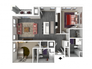 Floor Plan D3 | Forte at 84 South | Apartments in Greenfield, WI