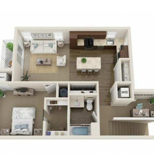 Floor Plan A2 | High Bluff Townhomes | Apartments in Grafton, WI