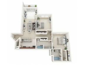 Floor Plan E | Riverwood Apartments | Apartments in Kenosha, WI