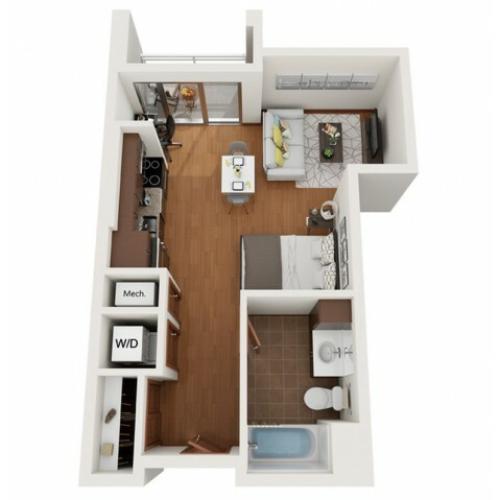 Floor Plan A | Domain | Apartments in Madison, WI