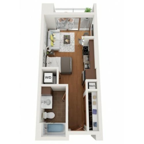 Floor Plan E2 | Domain | Apartments in Madison, WI