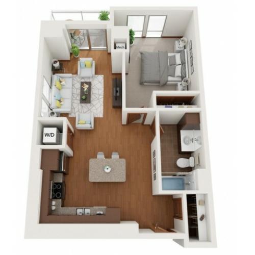 Floor Plan K | Domain | Apartments in Madison, WI