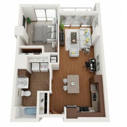 Floor Plan L4 | Domain | Apartments in Madison, WI