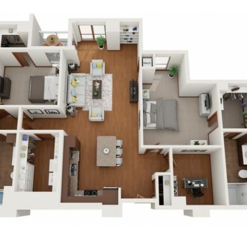 Floor Plan M | Domain | Apartments in Madison, WI