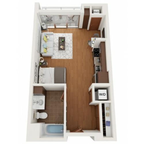 Floor Plan X | Domain | Apartments in Madison, WI