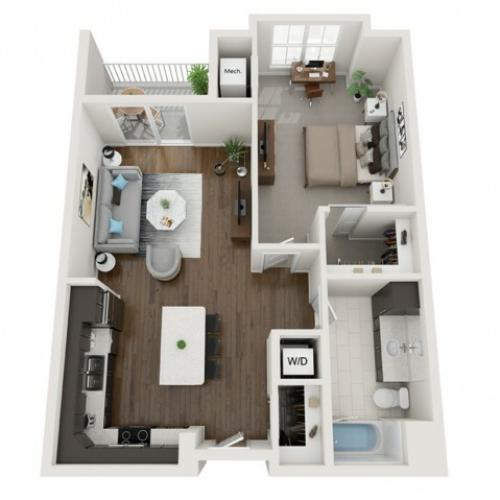 B2 - The 85 at Maple Grove | Townhomes and Apartments in Madison, WI