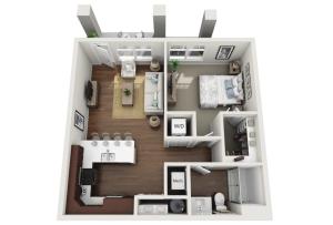 Floor Plan 1E | Drexel Ridge Apartments | Apartments in Oak Creek, WI