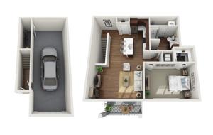 Floor Plan 1F | Drexel Ridge Apartments | Apartments in Oak Creek, WI