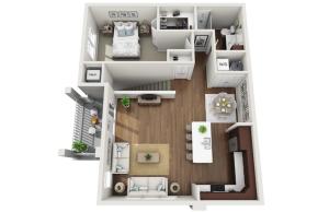 Floor Plan 1M | Drexel Ridge Apartments | Apartments in Oak Creek, WI