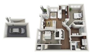 Floor Plan 2C | Drexel Ridge Apartments | Apartments in Oak Creek, WI