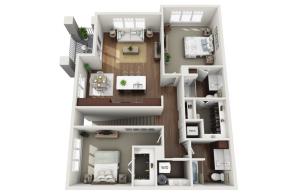 Floor Plan 2G | Drexel Ridge Apartments | Apartments in Oak Creek, WI