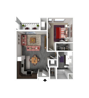 Floor Plan B1.1 | Forte at 84 South | Apartments in Greenfield, WI