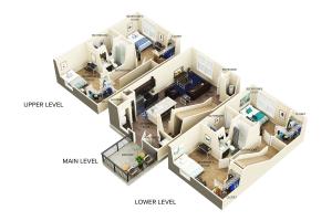 4 Bedroom Apartments | TOWNHOME-IV Floor Plan | The Nest