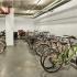Arabella 101, interior, bike storage, dozens of bikes