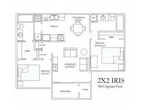 2x2 Standard Floorplan
