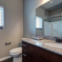 Verandas apartments bathroom with granite counters
