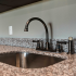 Verandas kitchen sink and granite counters