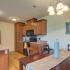 Orchard Park Apartments interior kitchen with plank wood floor