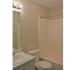 Photo of Renovated Bathroom with new detailing, paint, amenities and interior