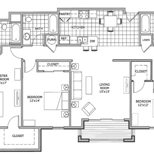 three bedroom | The Abbey | TLC Properties