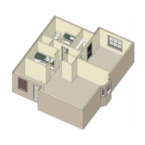 1 1a Bed Apartment The Warwick, 2 Bedroom 1 Kitchen Bathroom House Plans