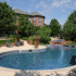 Spacious swimming pool at The Woods at Cherry Creek Apartments in Olathe KS.