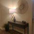 A - side table with lamp |The Woods at Cherry Creek Apartments Overland Park, KS apartments
