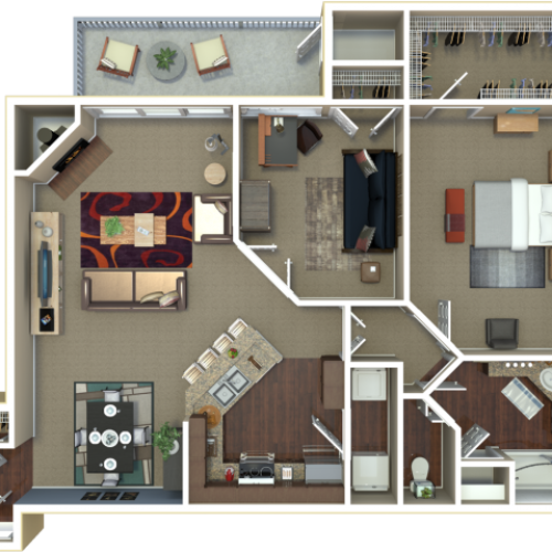Washington Floor Plan | Georgetown Apartments