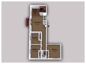 Recently renovated units featuring cherry wood cabinets, black appliances and plank wood flooring.