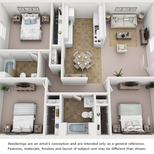 Magnolia 2 Bed Apartment Arbor Park
