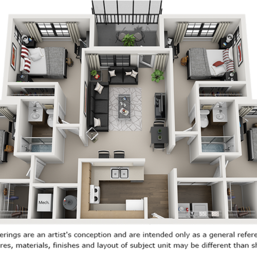 4 Bedroom Bungalow House Floor Plans 3d ~ wow