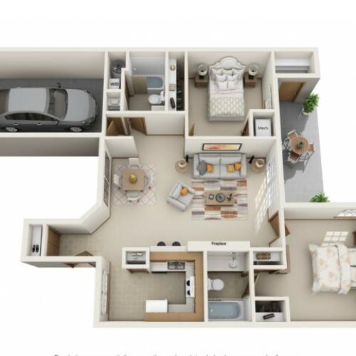 1B 1 Bed Apartment Plum Tree Apartments