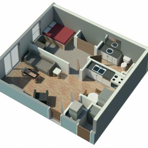 4x4 4 Bed Apartment The Jefferson New More Student Living